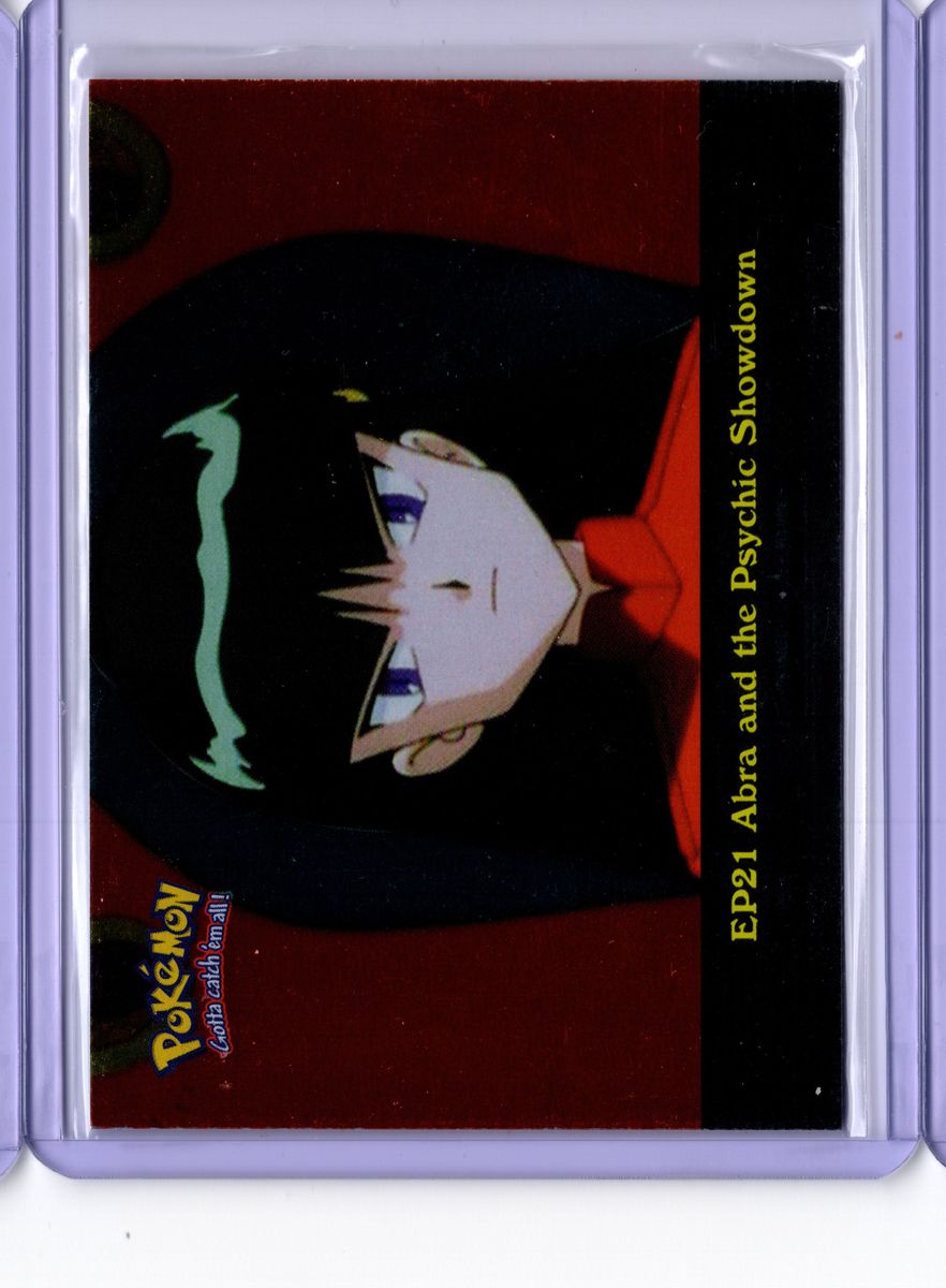 Abra and the Psychic Showdown EP21 Topps Pokemon TV Animation Edition Series 1