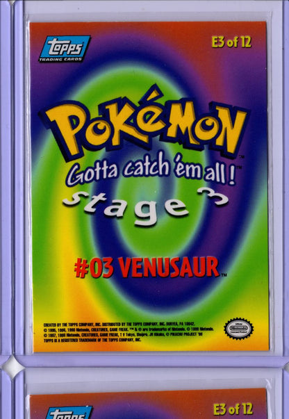 Venusaur Evolution E3 Topps Pokemon The First Movie - English LP