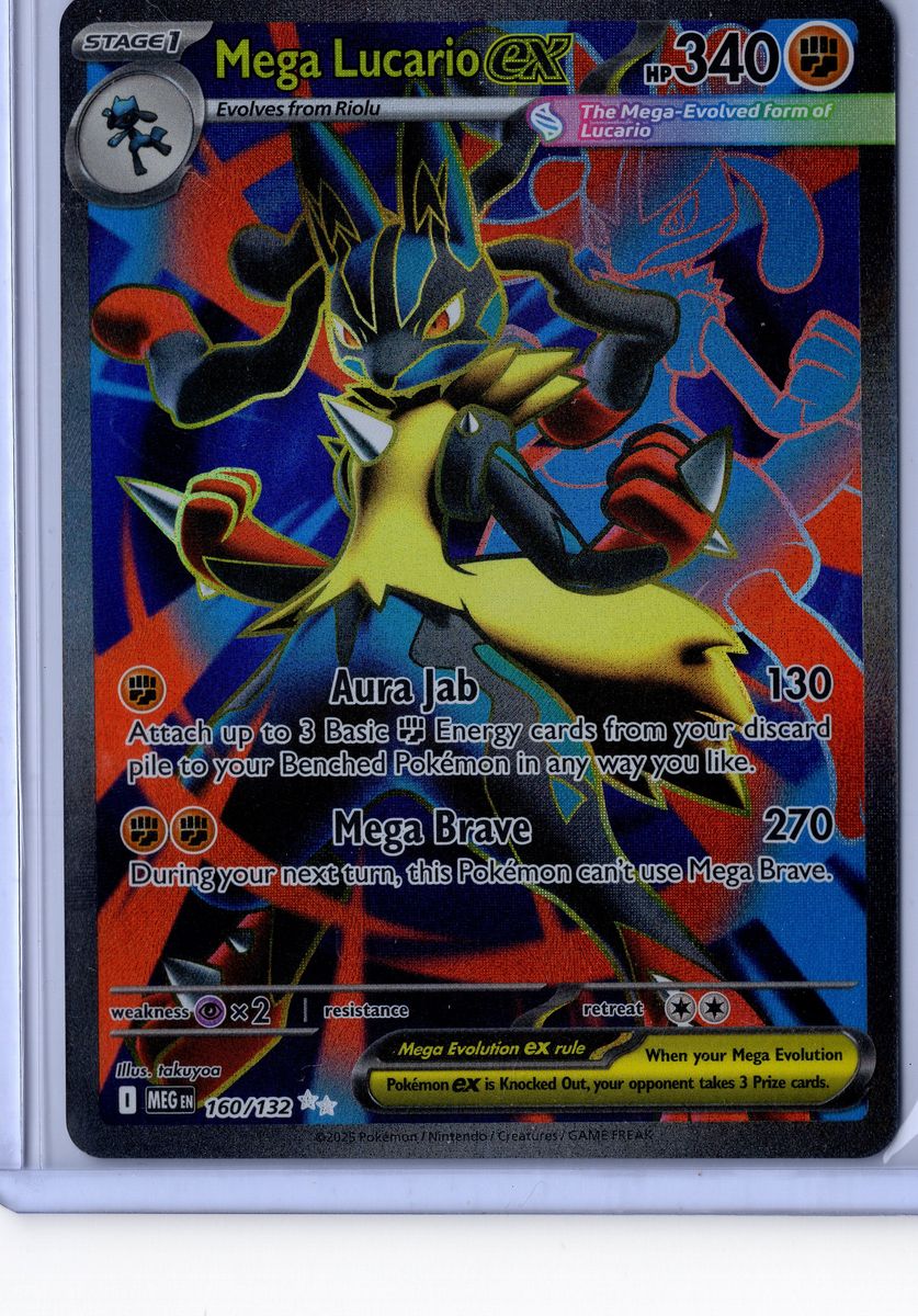 Mega Lucario ex - 160/132 - Pokemon Mega Evolution - NM