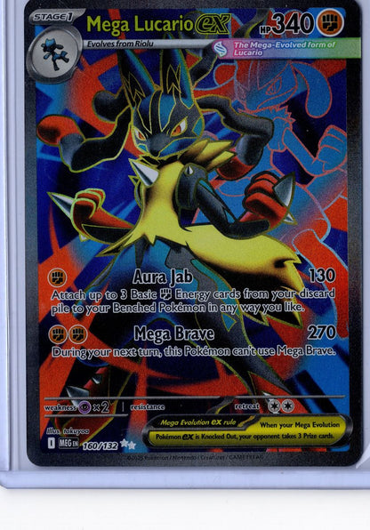 Mega Lucario ex - 160/132 - Pokemon Mega Evolution - NM