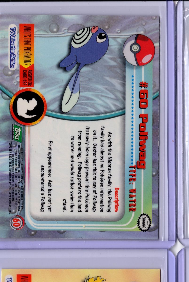 Poliwag 60 Topps Pokemon TV Animation Edition Series 1 - English LP