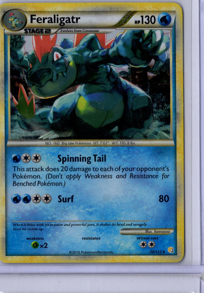 Feraligatr - 20/123 - Pokemon HeartGold & SoulSilver - NM
