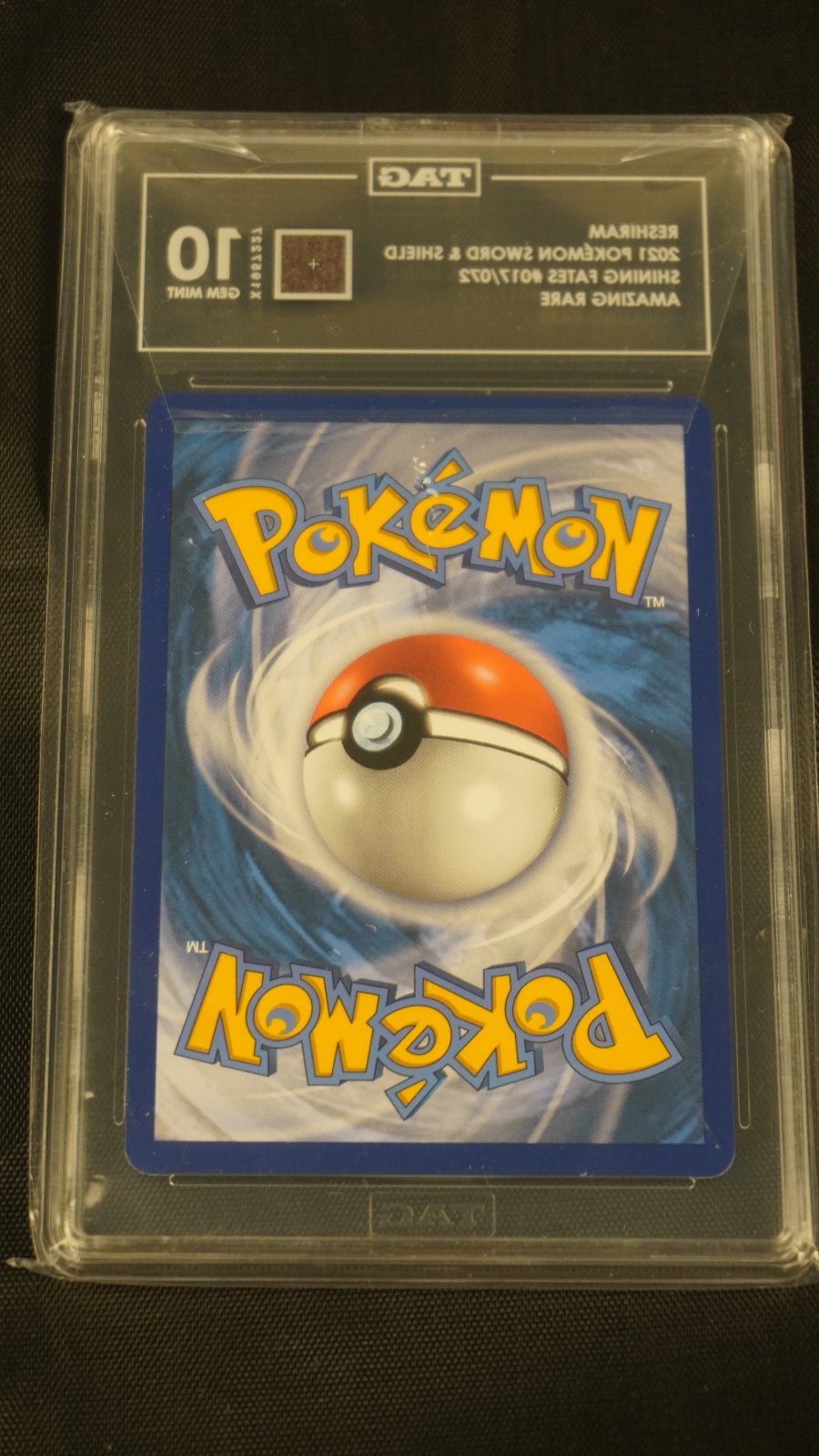 Reshiram 2021 Pokemon Shining Fates 17 - TAG 10