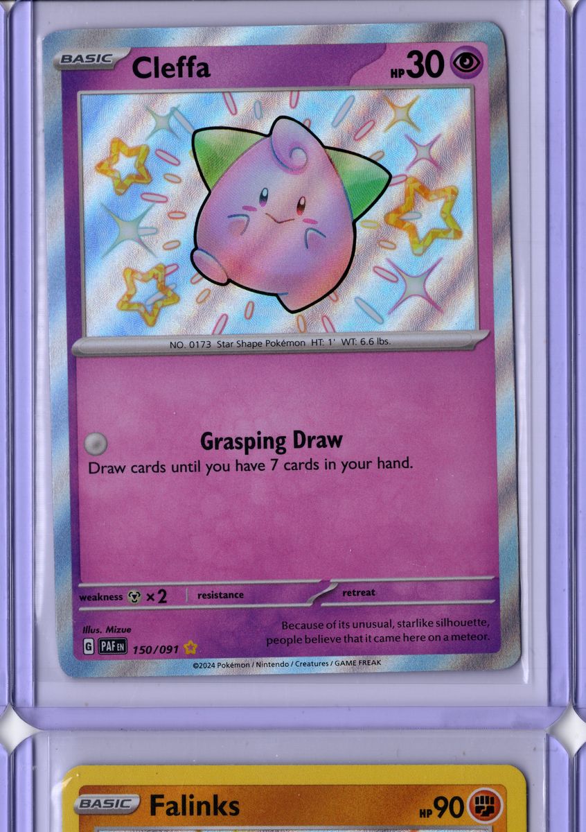 Cleffa 150 2024 Pokemon Scarlet & Violet Paldean Fates - English NM