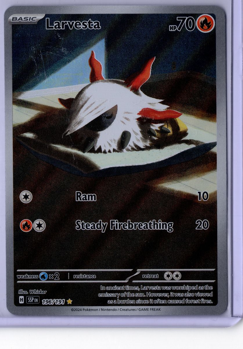 Larvesta - 196/191 - Pokemon Surging Sparks - NM