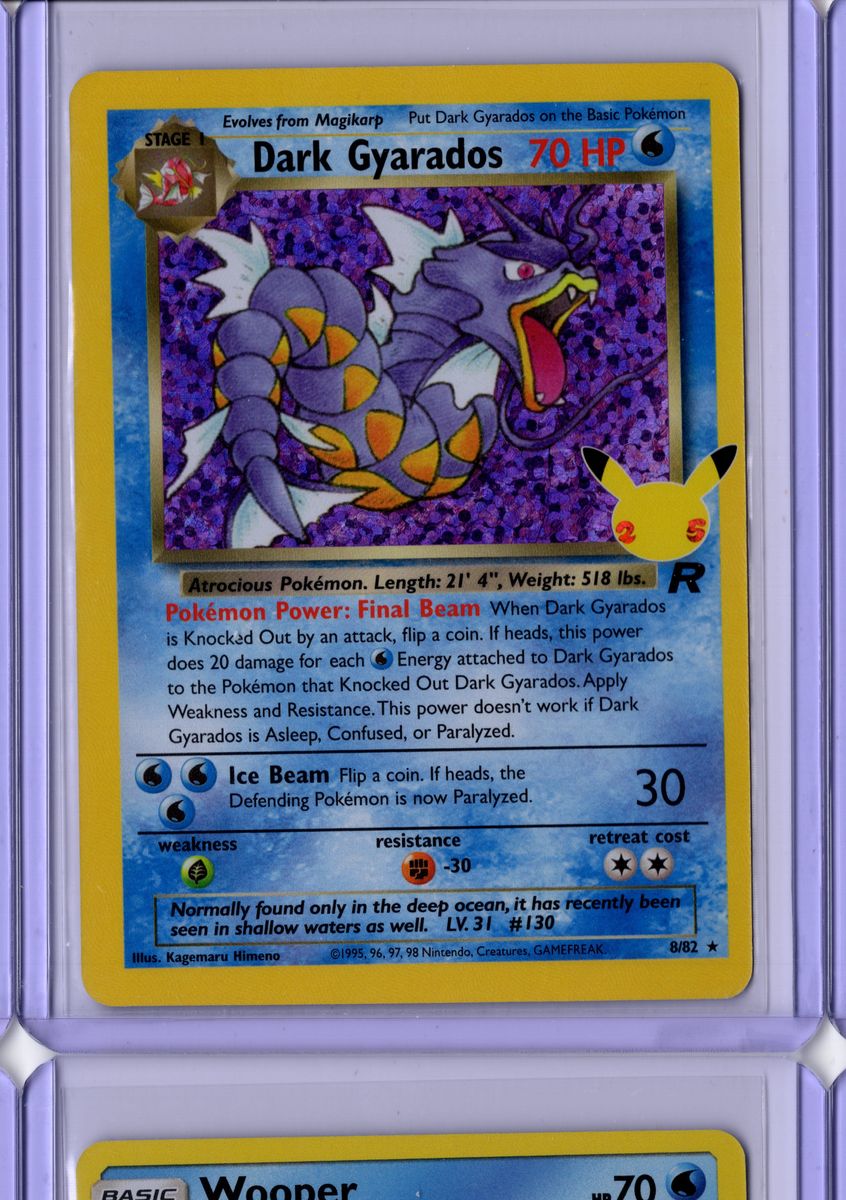 Dark Gyarados 8 2021 Pokemon Celebrations Classic Collection - English NM