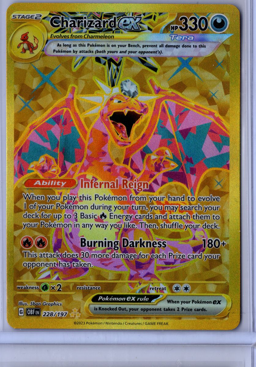 Charizard ex - 228/197 - Pokemon Obsidian Flames - NM