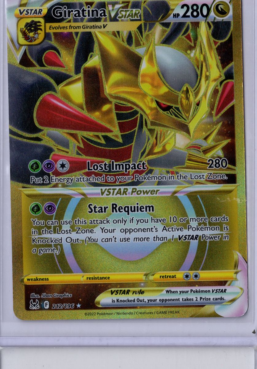 Giratina VSTAR - 212/196 - Pokemon Lost Origin - NM