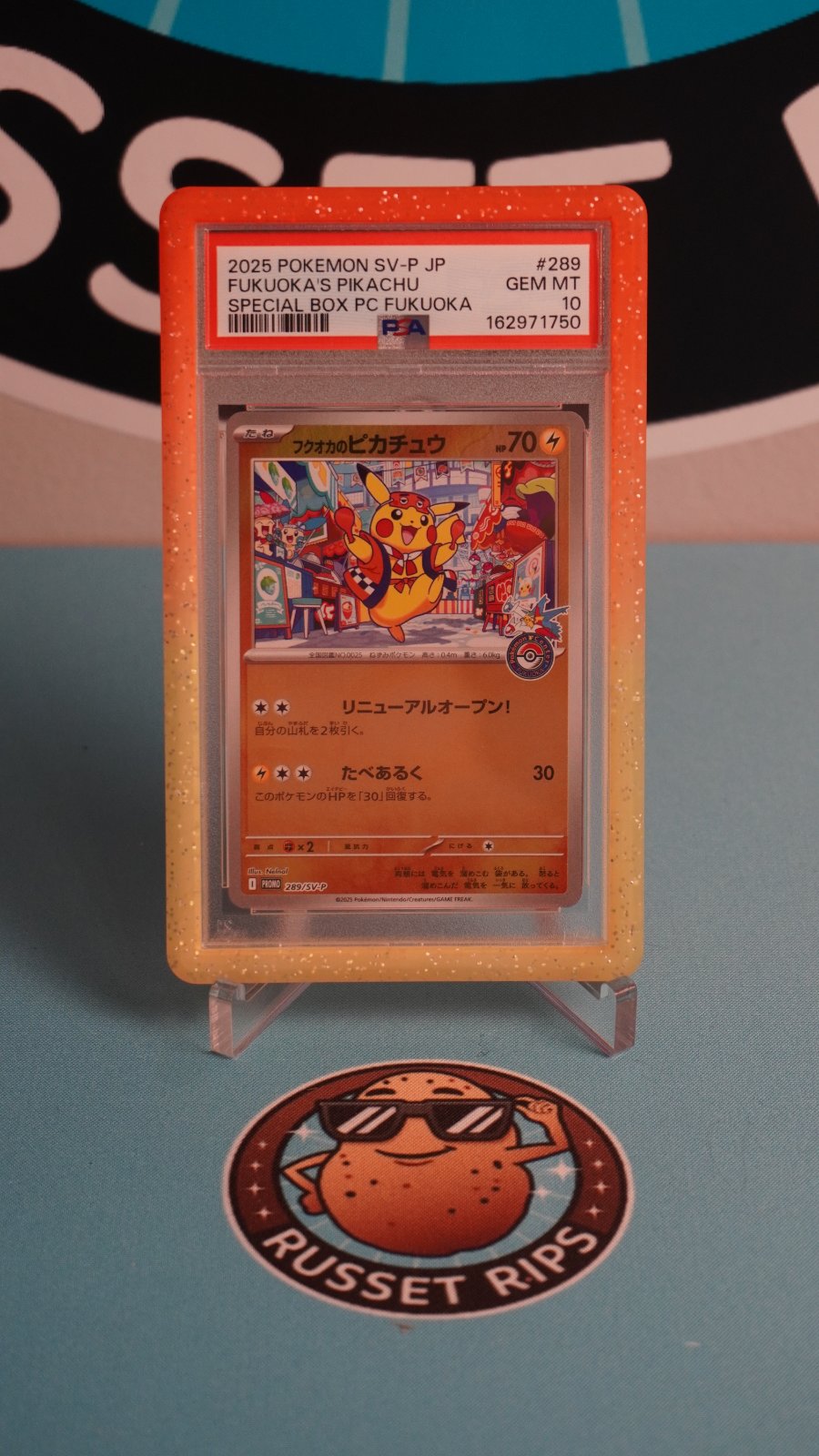Fukuoka's Pikachu P Promotional Cards Promo 289/SV-P - PSA 10