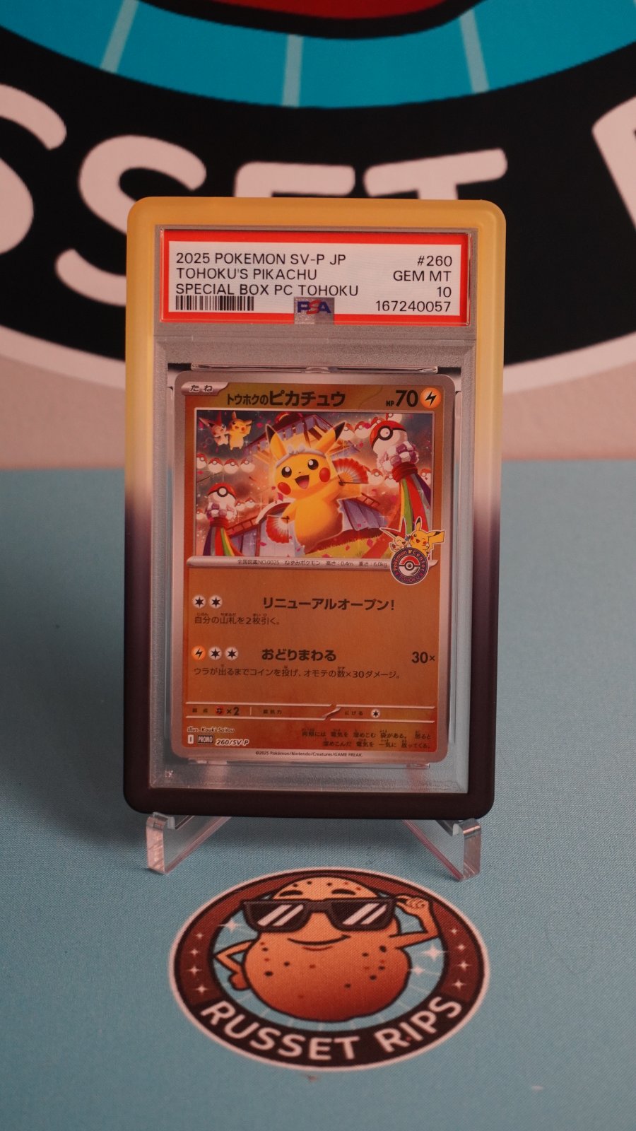 Tohoku's Pikachu P Promotional Cards Promo 260/SV-P - PSA 10