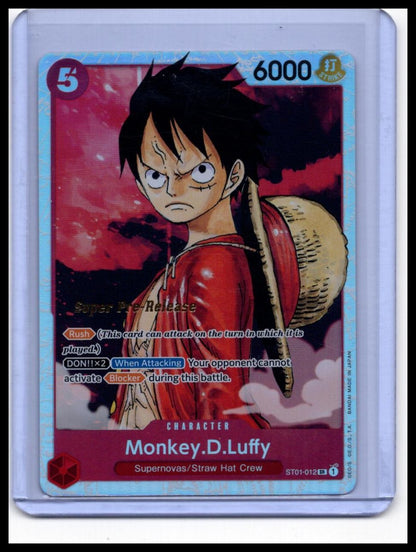Monkey.D.Luffy - Super Pre-Release SR Parallel (Foil) - NM