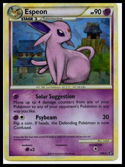 Espeon - Undaunted 2/90 Cracked Ice - MP