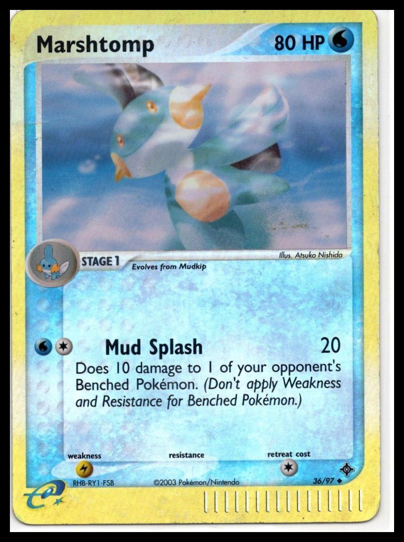 Marshtomp [Reverse Holo] - Pokemon Dragon #36 - MP