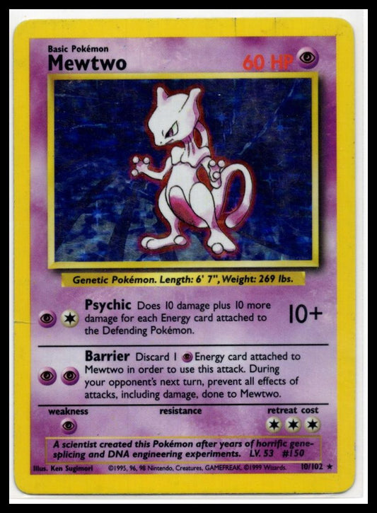 Mewtwo - Base Set 10/102 - HP